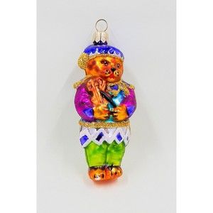 Christopher Radko Romeow Hand Blown Christmas Cat With Fiddle Ornament R96-242-1